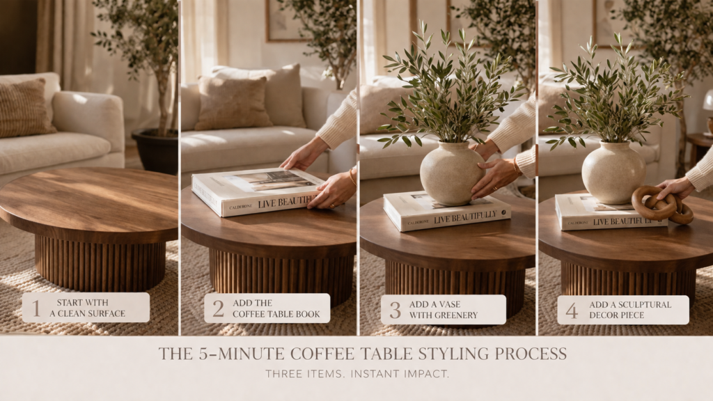coffee table styling rule