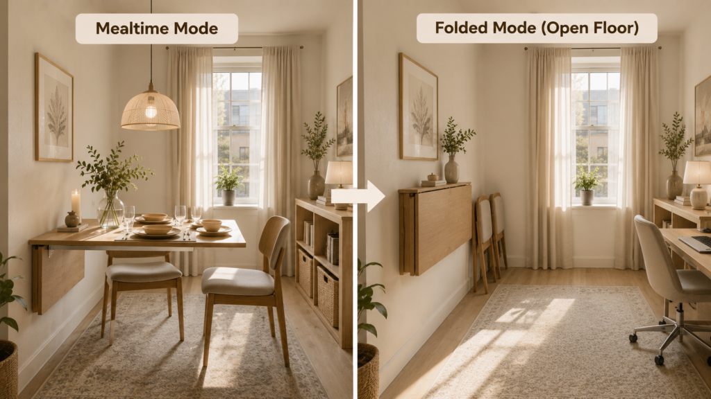 small dining space layout hacks