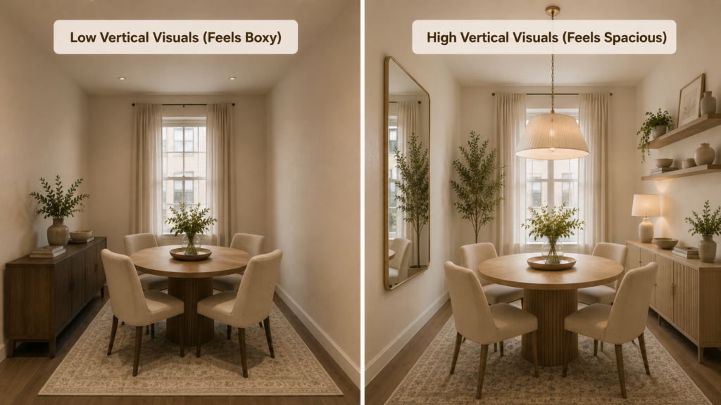 small dining space layout hacks