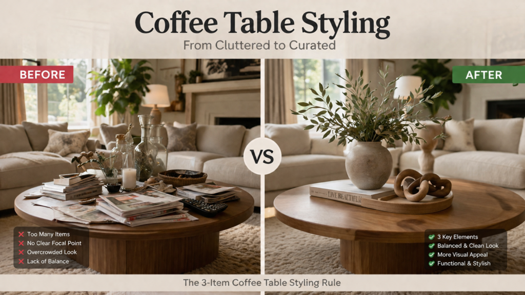 coffee table styling rule