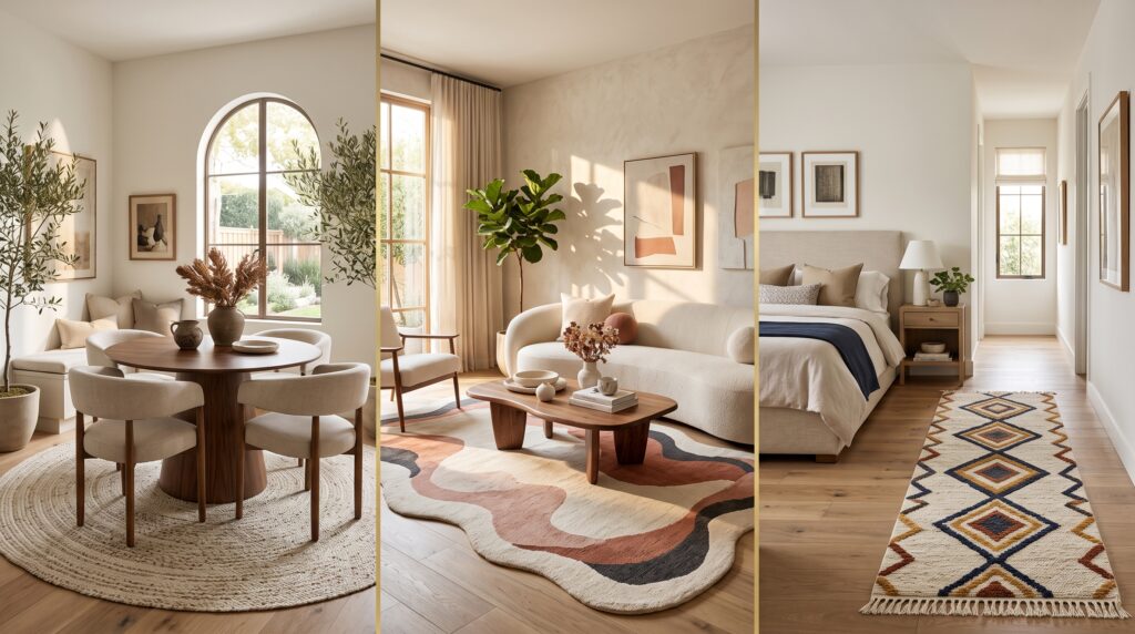 chic rug styling ideas
