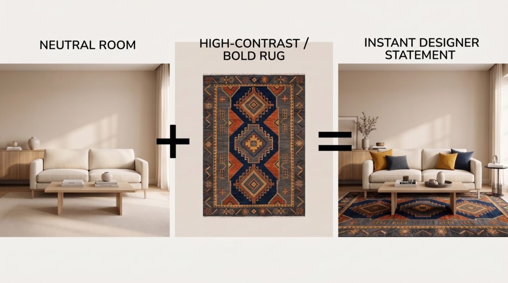 chic rug styling ideas