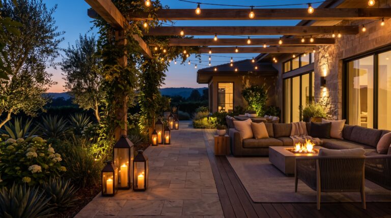 cozy outdoor living space.