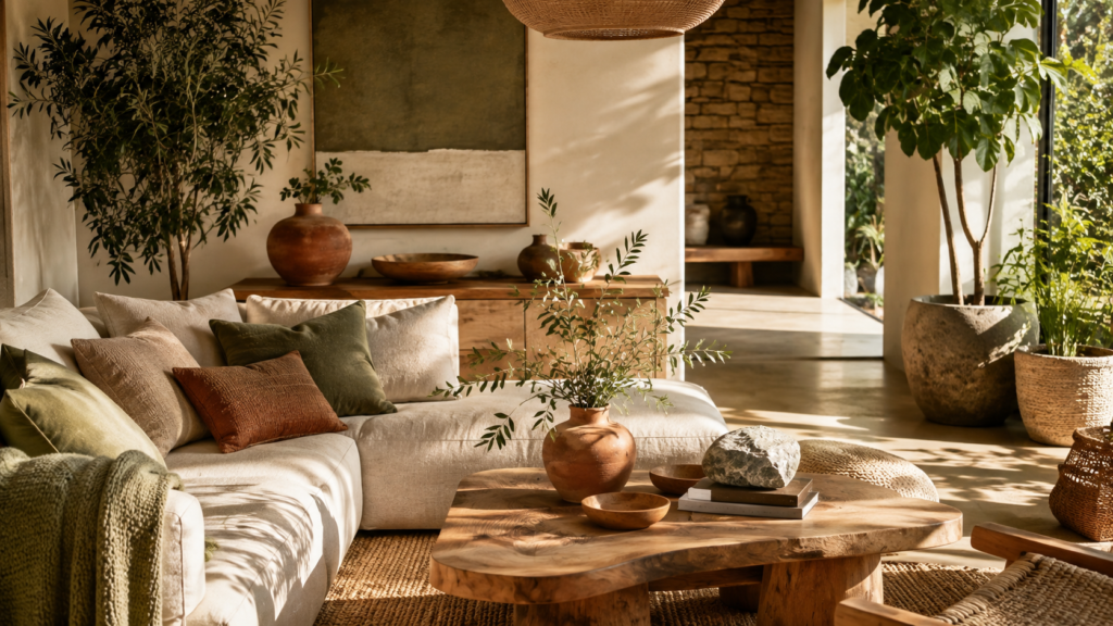biophilic living room ideas
