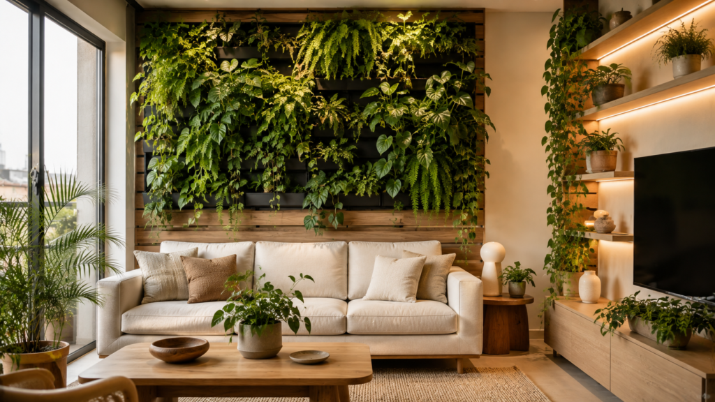 biophilic living room ideas