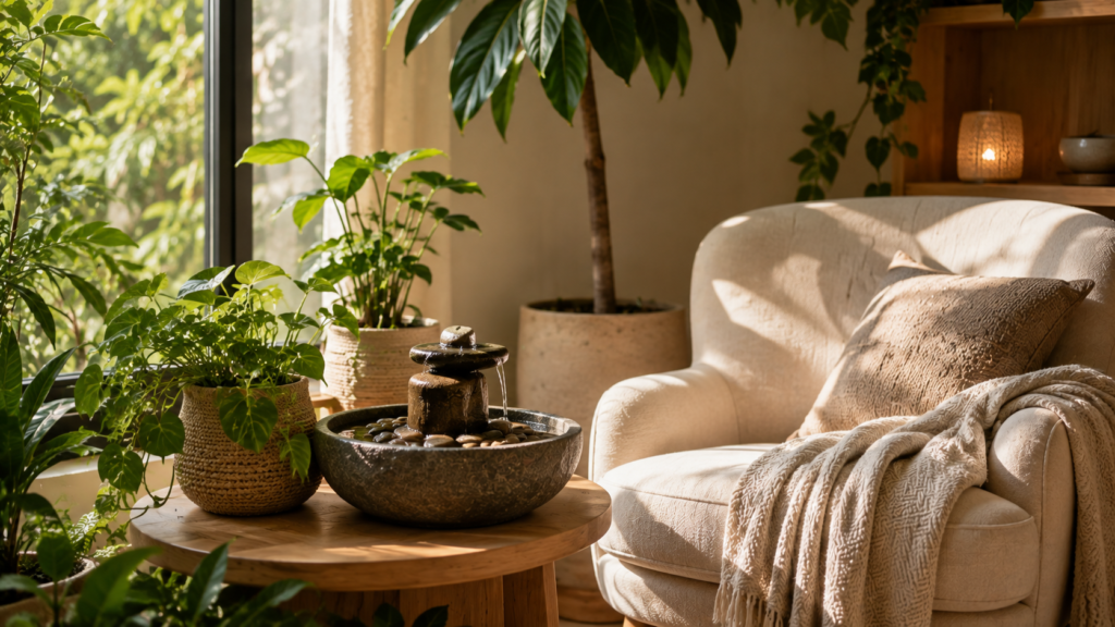biophilic living room ideas