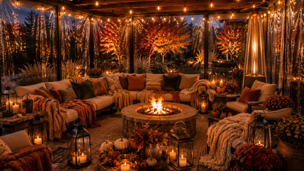 cozy fall patio ideas 