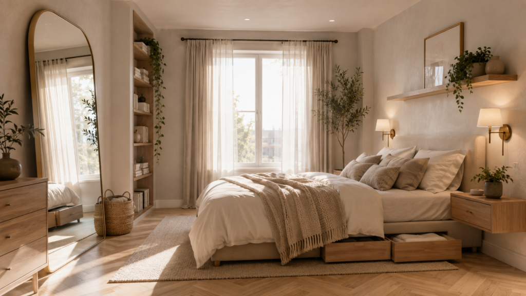 tiny bedroom